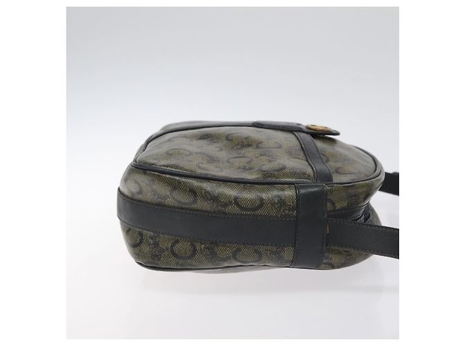Céline Borsa a Spalla CELINE C Sulky PVC Blu Navy Oro Auth 127311 D'oro - vista 4