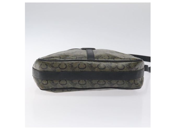 Céline Borsa a Spalla CELINE C Sulky PVC Blu Navy Oro Auth 127311 D'oro - vista 9