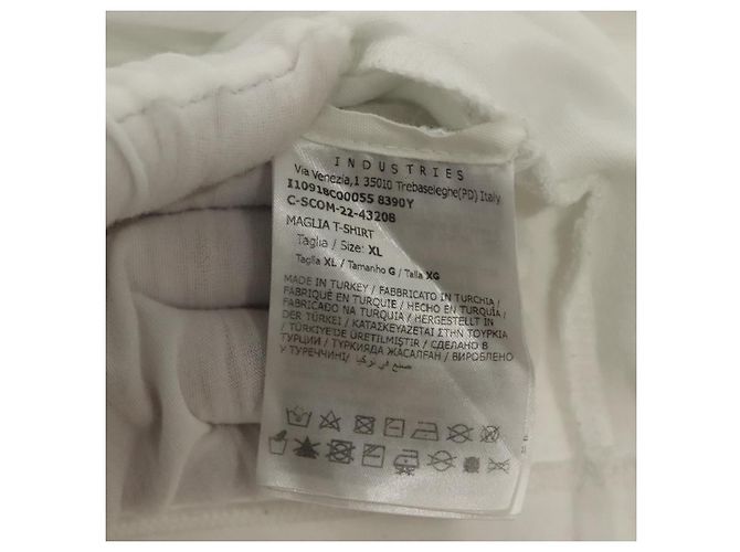 Camiseta Moncler de algodón blanca Auth ym013M Blanco - vista 9