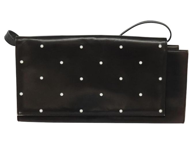 Borsa a spalla Gianni Versace in pelle marrone argento autentica bs26882 - vista 2