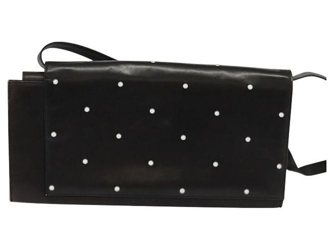 Borsa a spalla Gianni Versace in pelle marrone argento autentica bs26882 - vista 3