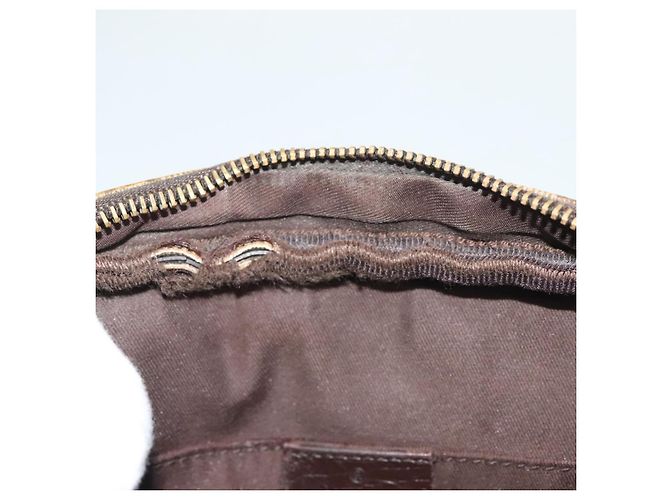 GUCCI GG Supreme Web Sherry Line Clutch Bag PVC Beige Argento 152599 Auth hk2854 - vista 18