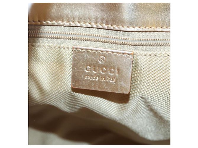 Sac fourre-tout en toile GG Gucci bleu clair or 002 1099 Auth BA3043 Doré - vue 14