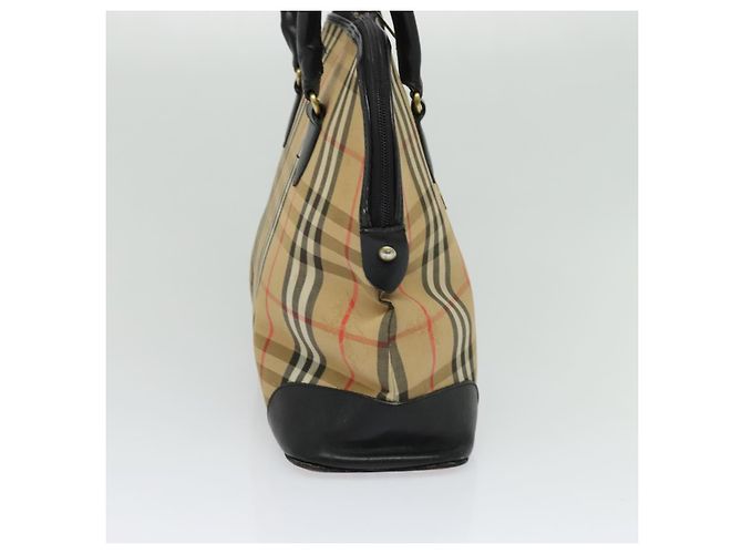 Autre Marque Borsa Tote Burberrys Nova Check in tela beige oro Auth BD686 D'oro - vista 4