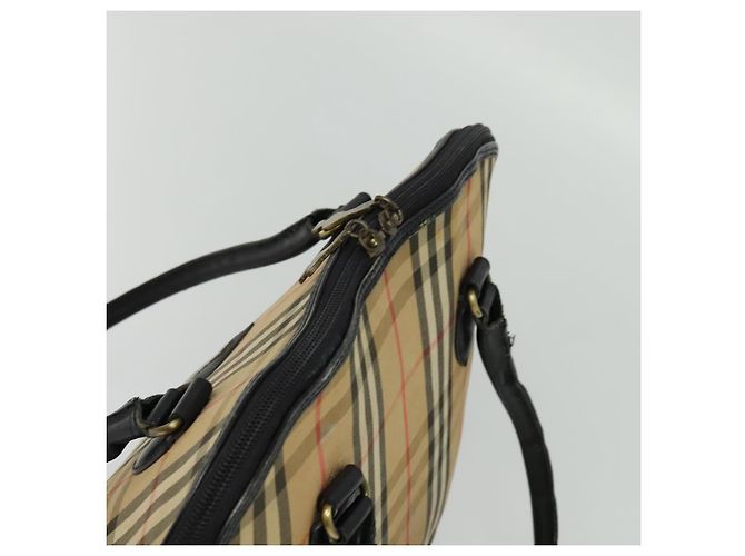 Autre Marque Borsa Tote Burberrys Nova Check in tela beige oro Auth BD686 D'oro - vista 6
