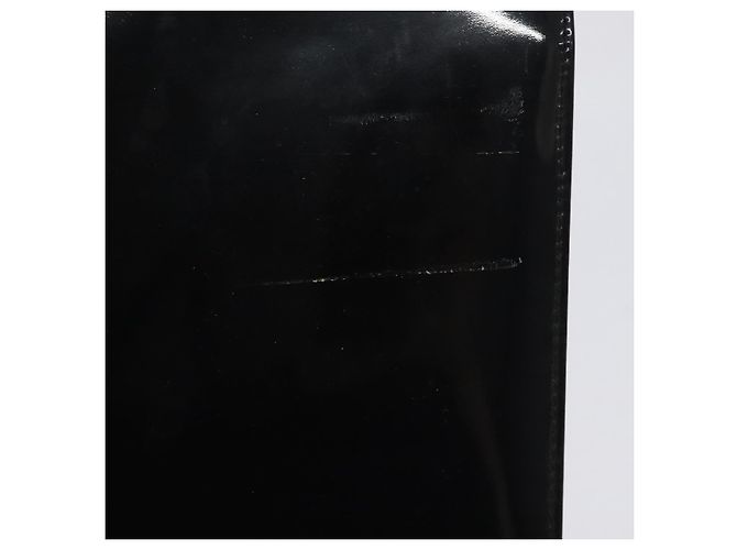 Borsa a spalla Gancini Chain di Salvatore Ferragamo in vernice nera e oro Auth 128138 Nero D'oro - vista 16
