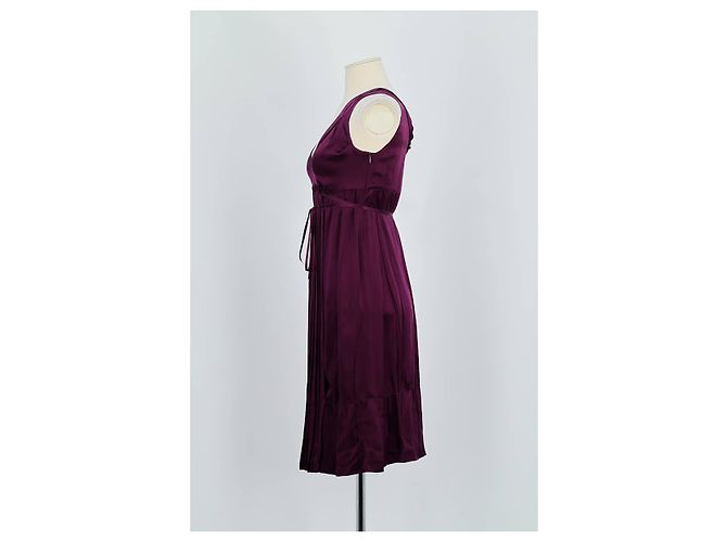 Miu Miu Vestido de seda morado Púrpura - vista 5