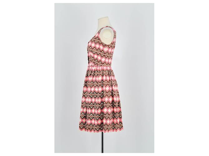 Prada Vestido de lino rosa - vista 5