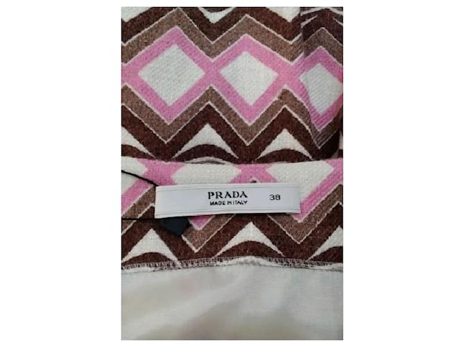 Prada Vestido de lino rosa - vista 7