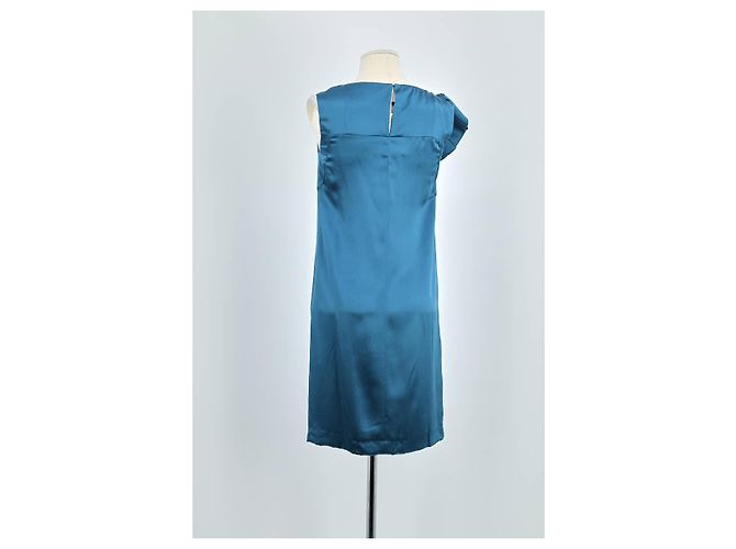 Miu Miu Vestido de seda azul - vista 6