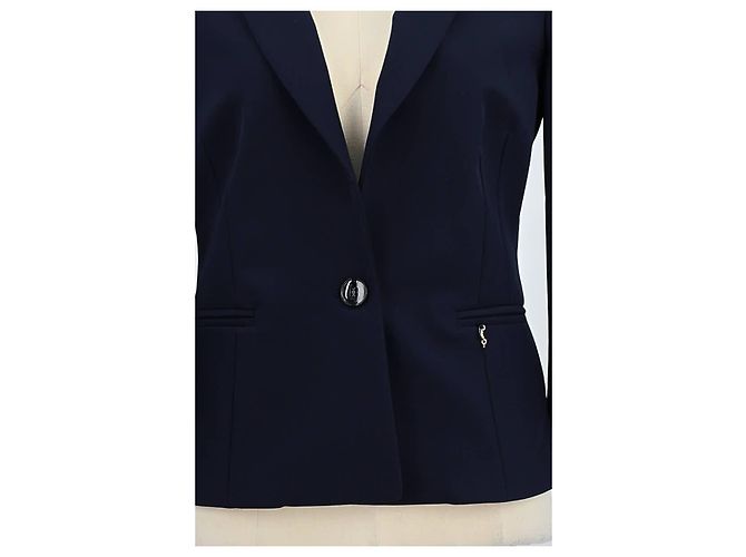 Elisabetta Franchi Blazer blu navy - vista 3