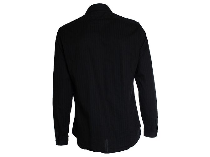 Saint Laurent, Camicia da ufficiale a righe 2019 Nero - vista 2