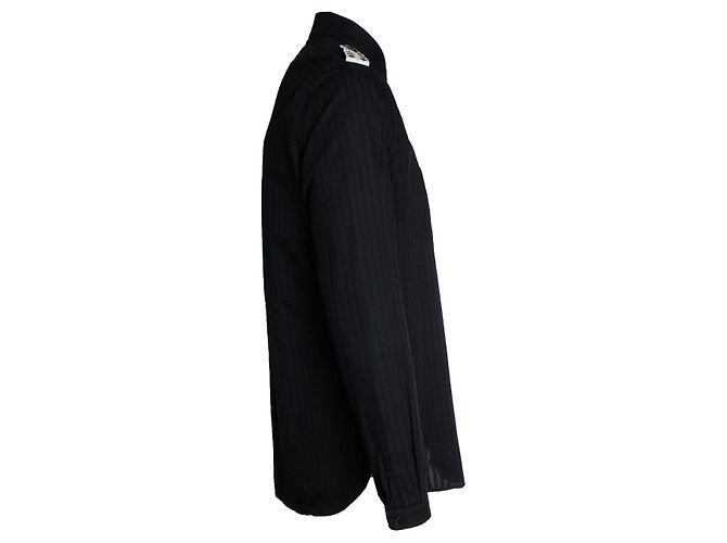 Saint Laurent, Camicia da ufficiale a righe 2019 Nero - vista 4