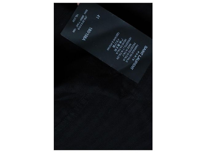 Saint Laurent, Camicia da ufficiale a righe 2019 Nero - vista 5