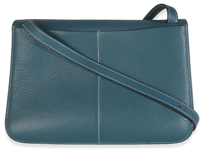 Hermès Colvert Clemence Halzan 31 PHW Blau - Ansicht 2