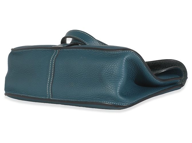 Hermès Colvert Clemence Halzan 31 PHW Blau - Ansicht 6