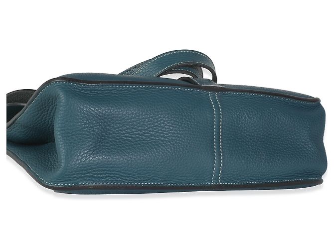 Hermès Colvert Clemence Halzan 31 PHW Blau - Ansicht 7