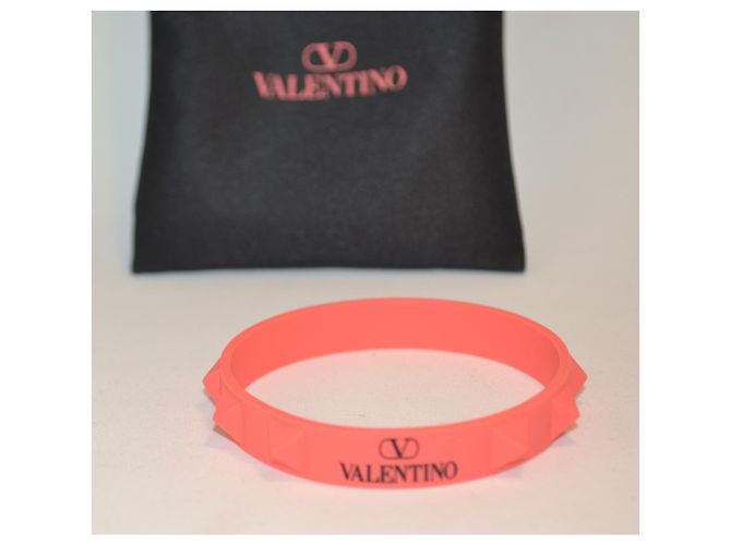 Bracciale Valentino Garavani in silicone rosa - vista 2