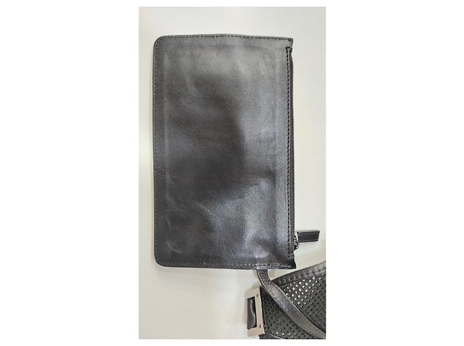 Borsa a mano Gucci Jackie in pelle perforata nera Nero - vista 12