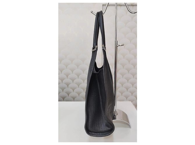 Borsa a mano Gucci Jackie in pelle perforata nera Nero - vista 4