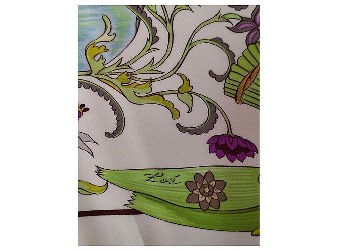 Hermès Seidentuch Sarasyatî 90x90 Mehrfarben - Ansicht 2