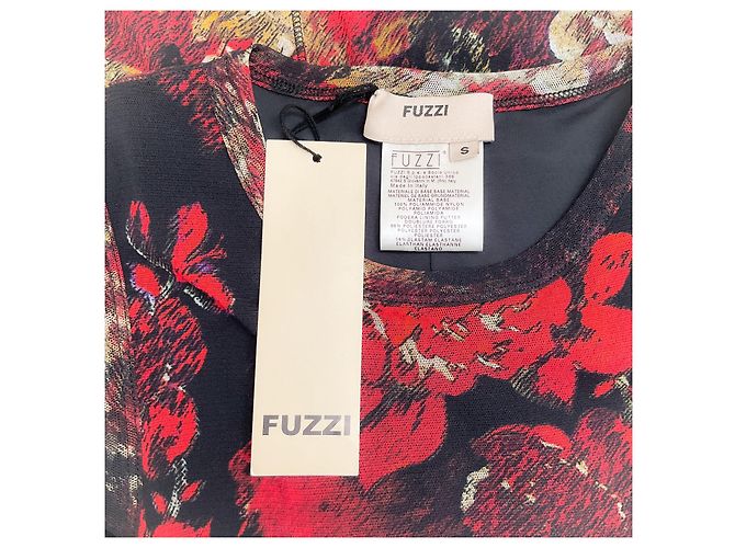 Vestido maxi sin mangas floral rojo / negro Fuzzi Roja - vista 4