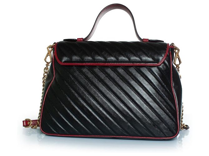 Borsa a mano Gucci Marmont nera Nero - vista 2