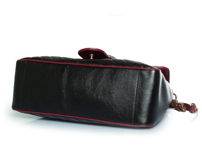 Borsa a mano Gucci Marmont nera Nero - vista 5