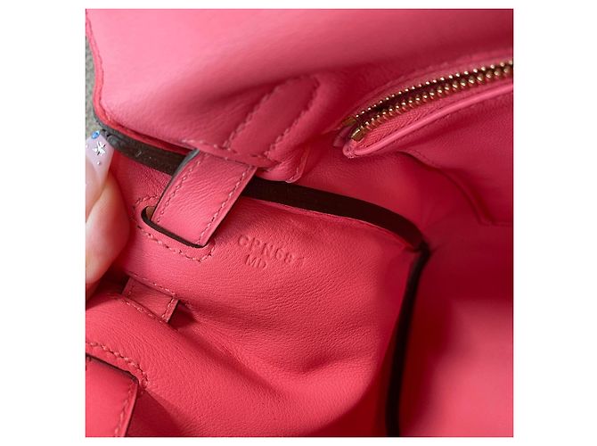 Bolsa Hermès Kelly 25 em couro Swift Rosa - vista 14