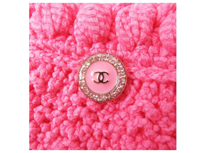 Chanel Baumwoll-Polyamid langer Gilet 34 Pink - Ansicht 6