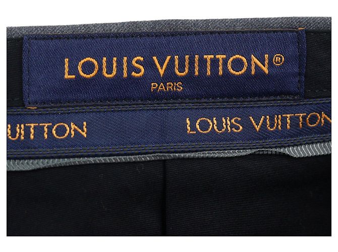 Calças de lã Louis Vuitton Marrom - vista 8