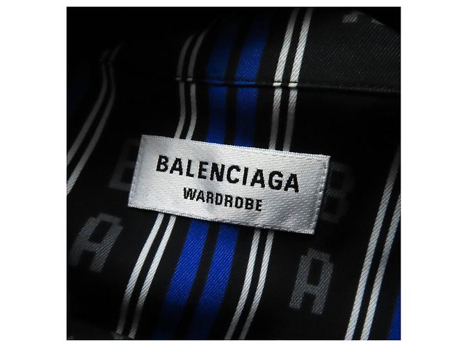 Camisa oversized con botones y logo de rayón de Balenciaga Multicolor - vista 7