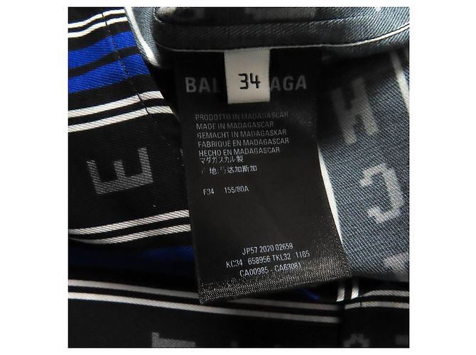 Camisa oversized con botones y logo de rayón de Balenciaga Multicolor - vista 8