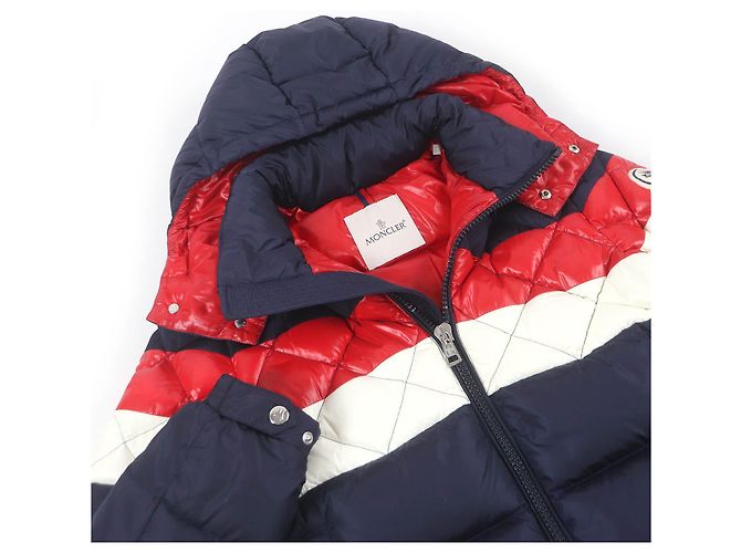 Moncler JANVRY Giacca in Piuma di Nylon Blu Navy - view 2