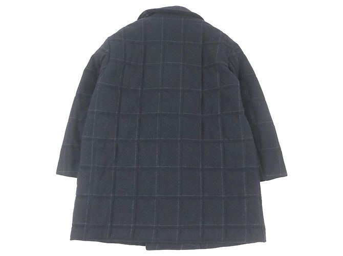 Hermès Abrigo de doble botonadura de cachemira HERMES Gris Gris antracita - vista 4
