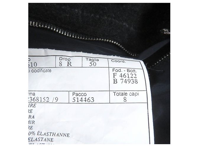 Hermès Abrigo de doble botonadura de cachemira HERMES Gris Gris antracita - vista 7
