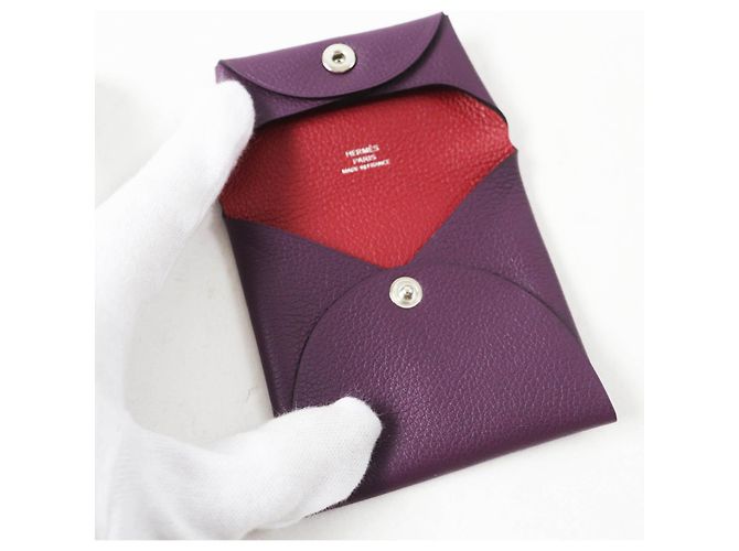 Hermès HERMES Bastia Estuche para Monedas Verso 2022 Roja - vista 6