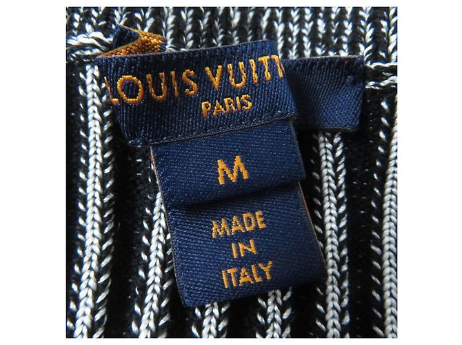 Cardigan a maniche a campana Louis Vuitton Nero M Grigio - vista 9
