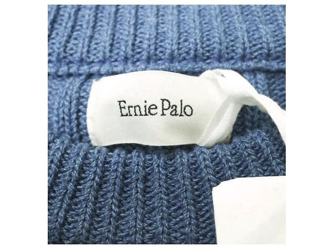 Autre Marque Suéter de algodón de punto ancho Ernie Palo Azul - vista 7