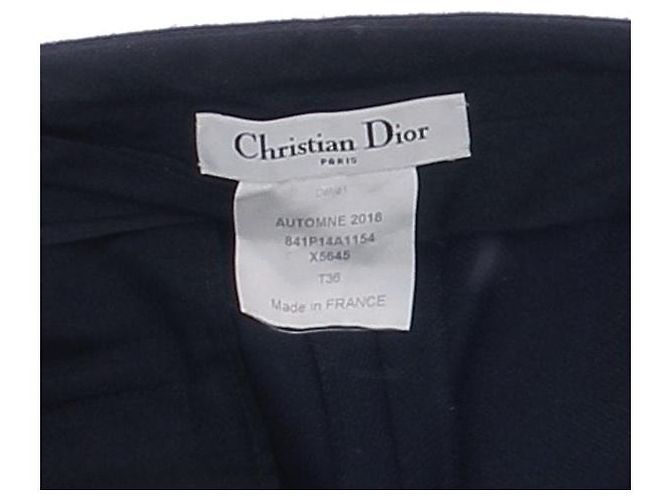 Dior Pantalón marino de lana Azul marino - vista 5
