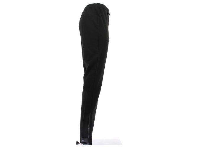 Louis Vuitton Calça preta de lã Preto - vista 3