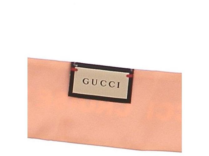 Papillon Gucci in seta arancione - vista 3