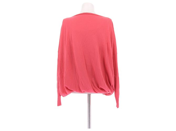 Suéter Louis Vuitton de algodão cor coral Rosa - vista 2