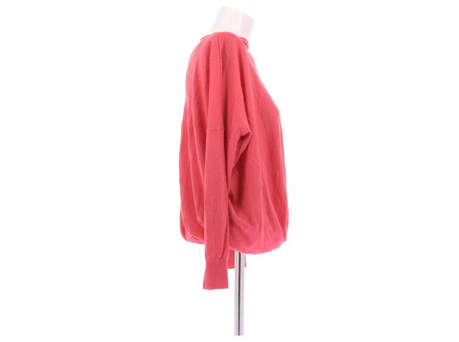 Suéter Louis Vuitton de algodão cor coral Rosa - vista 3