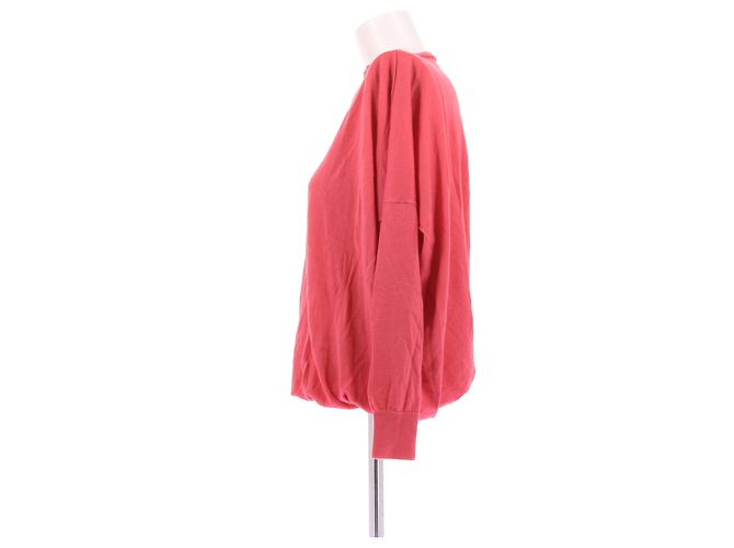 Suéter Louis Vuitton de algodão cor coral Rosa - vista 4