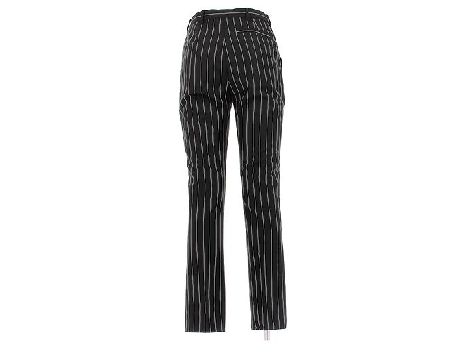 Louis Vuitton Calça de terno listrada em preto e branco - vista 2