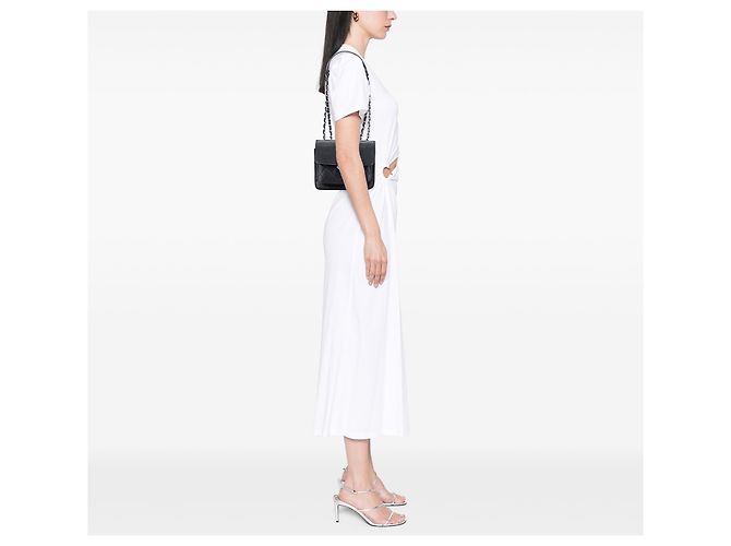 Chanel Nero Piccola Borsa in Pelle di Capra Trapuntata CC - vista 11