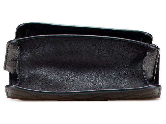 Chanel Nero Piccola Borsa in Pelle di Capra Trapuntata CC - vista 3