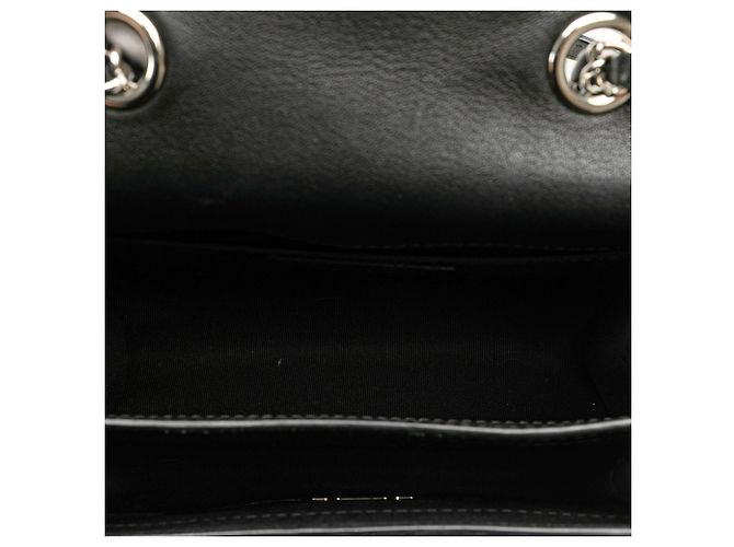 Chanel Nero Piccola Borsa in Pelle di Capra Trapuntata CC - vista 4