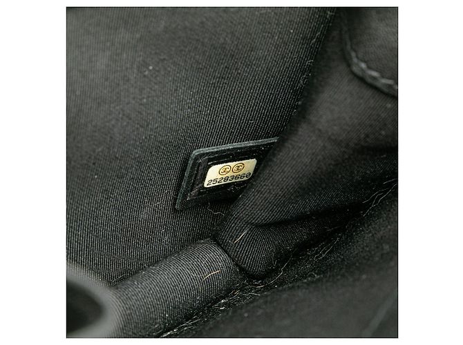 Chanel Nero Piccola Borsa in Pelle di Capra Trapuntata CC - vista 6